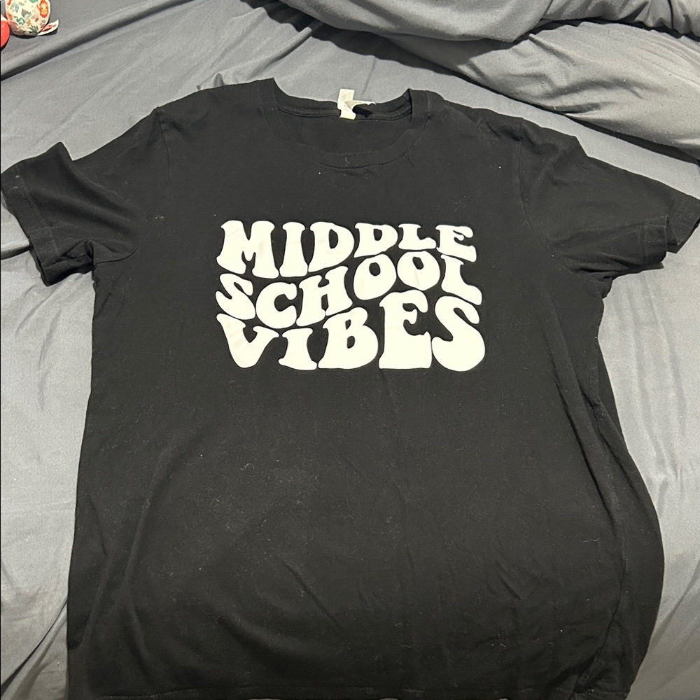 Bella Canvas Black Tee - Middle School Vibes
